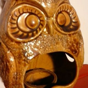 Vintage Inarco Japan owl candle lantern holder